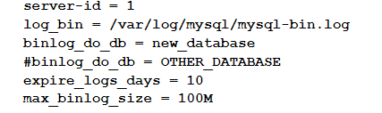 Replicate MySQL Database- Updating the Configuration file.